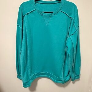 Teal Long Sleeve Sweatshirt